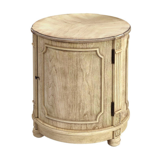 Butler Specialty Company Thurmond Drum 20""W Drum Side Table, Beige -  584424