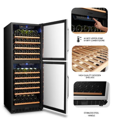 Lanbo 133 Bottle Dual Door Wine Cooler - LW133DD