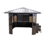 Canadian Spa Fraser Gazebo 10ft x 10ft - Coffee