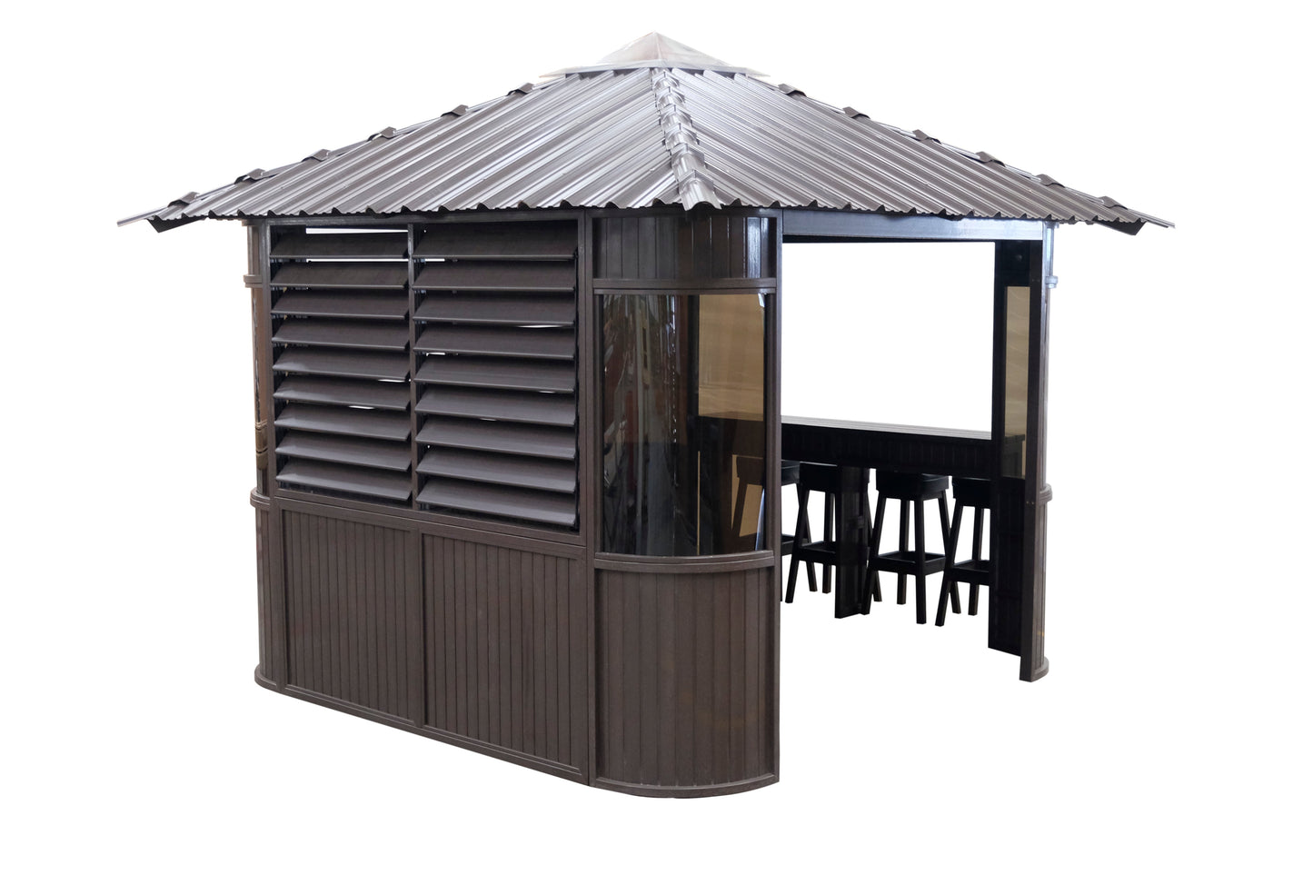Fraser Gazebo 10ft x 10ft - Coffee