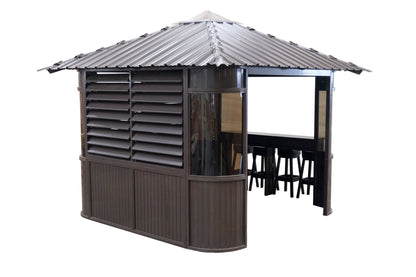 Fraser Gazebo 10ft x 10ft - Coffee