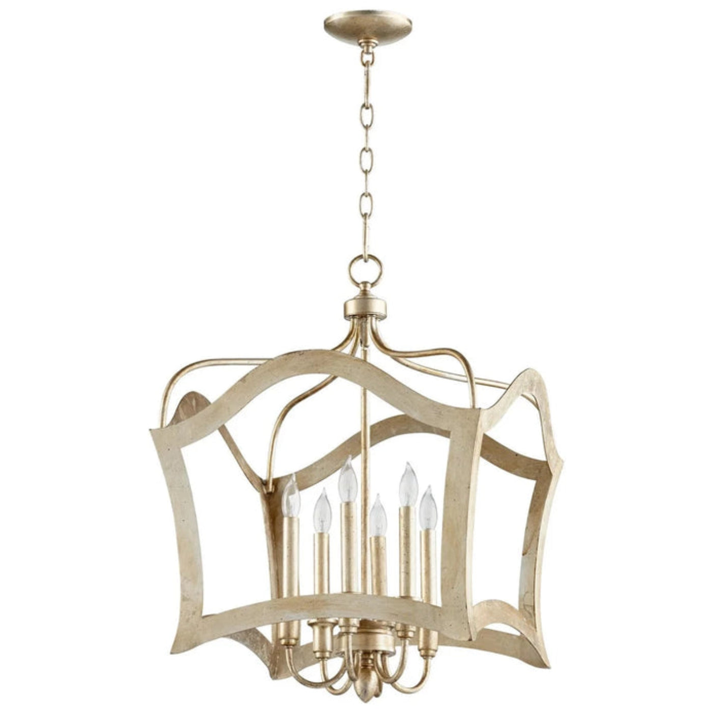 Cyan Design Milan Pendant 6-Light | Aged Silver Leaf - Small  - 6581