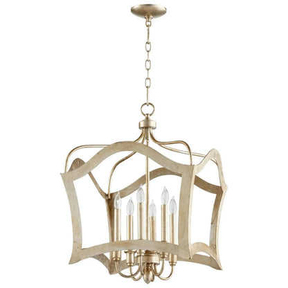 Cyan Design Milan Pendant 6-Light | Aged Silver Leaf - Small  - 6581