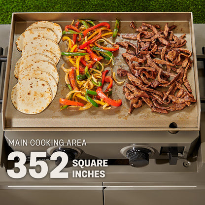 TYTUS Modular Grilling Collection 4-Burner Gas Grill, Pellet Smoker with Cart and Gas Griddle with Cart - TDT-BUN-009