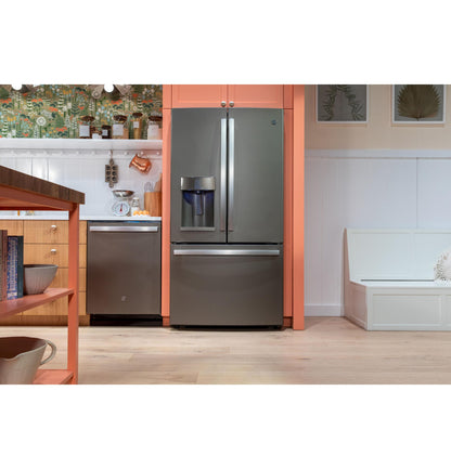 GE APPLIANCES GYE22GMNES GE® ENERGY STAR® 22.1 Cu. Ft. Counter-Depth French-Door Refrigerator -GYE22GMNES-KT