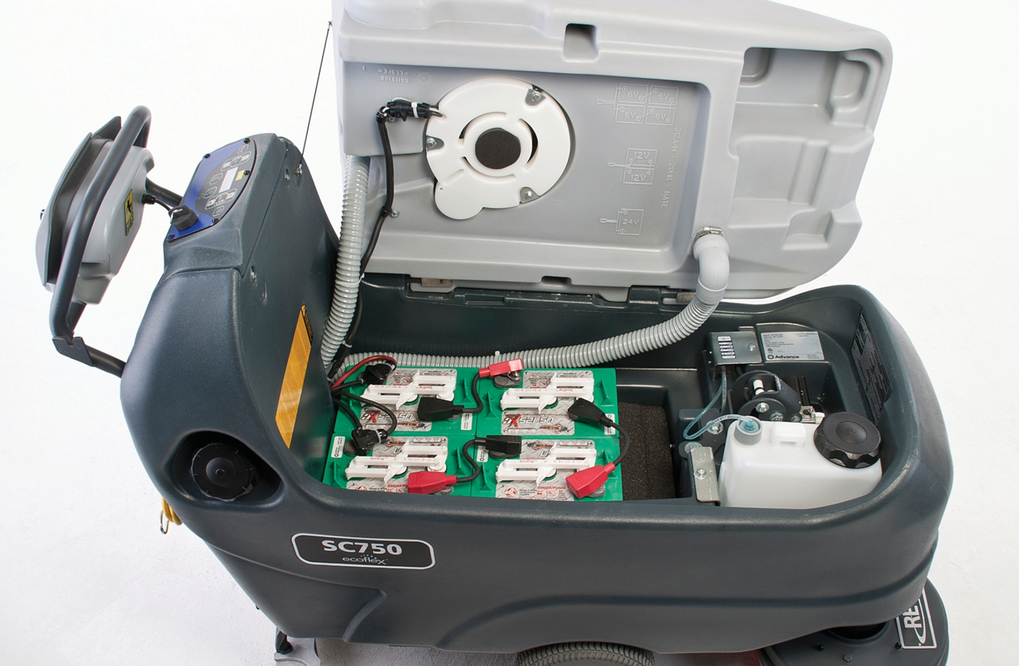 Advance SC750  28" Walk Behind Disk Floor Scrubber Battery Self Propel - 56112361