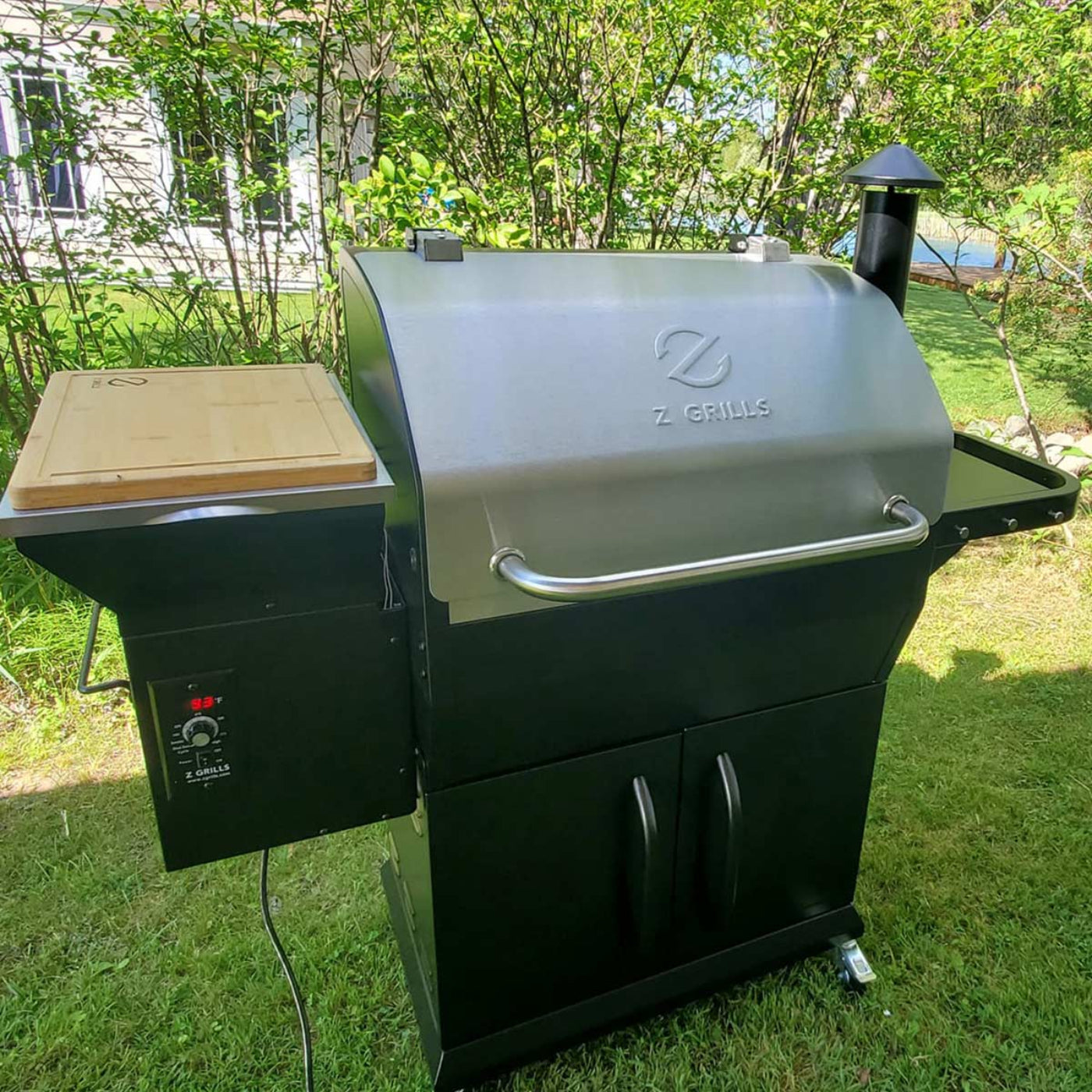 Z Grills 1000D3E Pellet Grill & Smoker with PID Controller 1000D3E - STAINLESS STEEL - ZPG-1000D3E