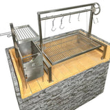 Tagwood BBQ09SS Built-In Insert Santa Maria Argentine Grill + 60 Firebricks Bundle - BBQ09-1