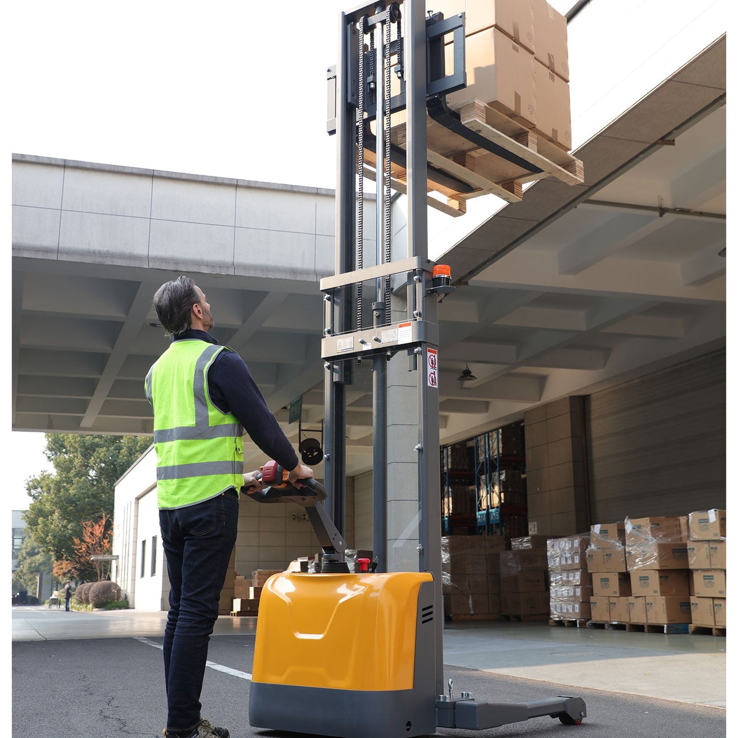 Apollolift Full Electric Straddle Stacker  - A-3049