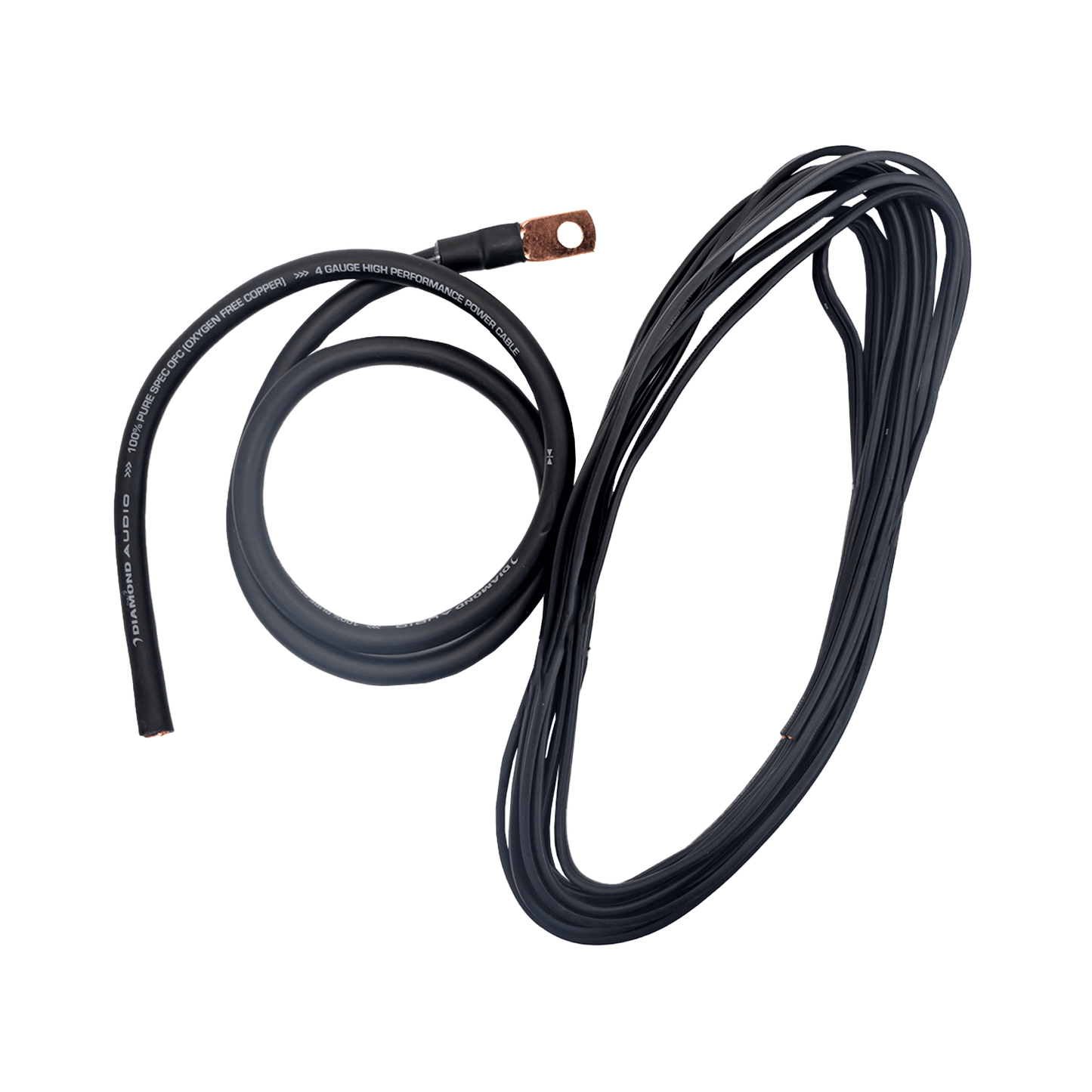 Diamond Audio 2-Channel 4 Gauge Amplifier Installation Kit W/ RCA Interconnect and 20 ft Speaker Cable - HX42