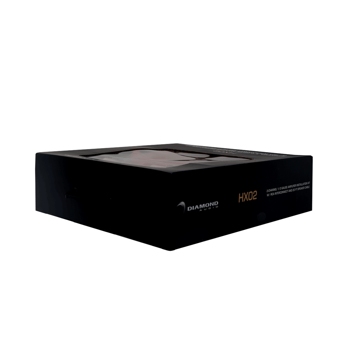 Diamond Audio HX02 - 2-Channel 0 Gauge Amplifier Installation Kit W/ RCA Interconnect and 20 ft Speaker Cable - HX02