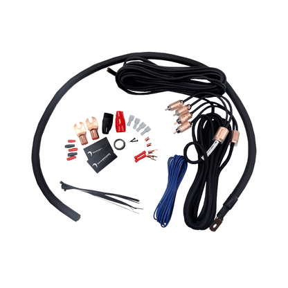 Diamond Audio HX02 - 2-Channel 0 Gauge Amplifier Installation Kit W/ RCA Interconnect and 20 ft Speaker Cable - HX02