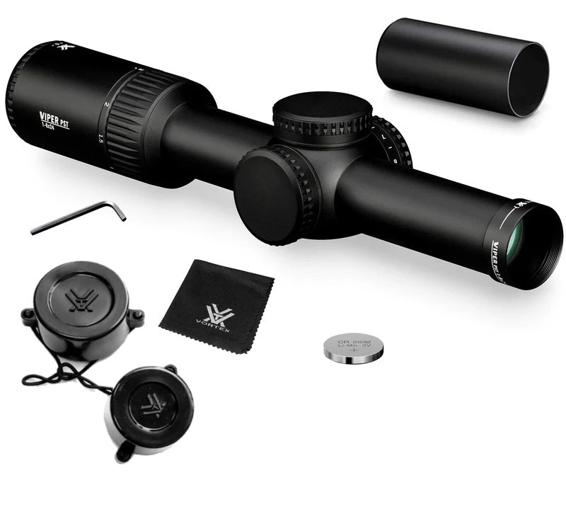Vortex Optics Viper PST Gen II 1-6x24 SFP Riflescope VMR-2 MOA, 30mm Tube (PST-1605)