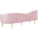 Meridian Furniture Ritz Contemporary Velvet Sofa in Pink - 659Pink-S