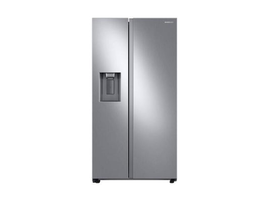 SAMSUNG  22 cu. ft. Counter Depth Side-by-Side Refrigerator in Stainless Steel - RS22T5201SR-KT