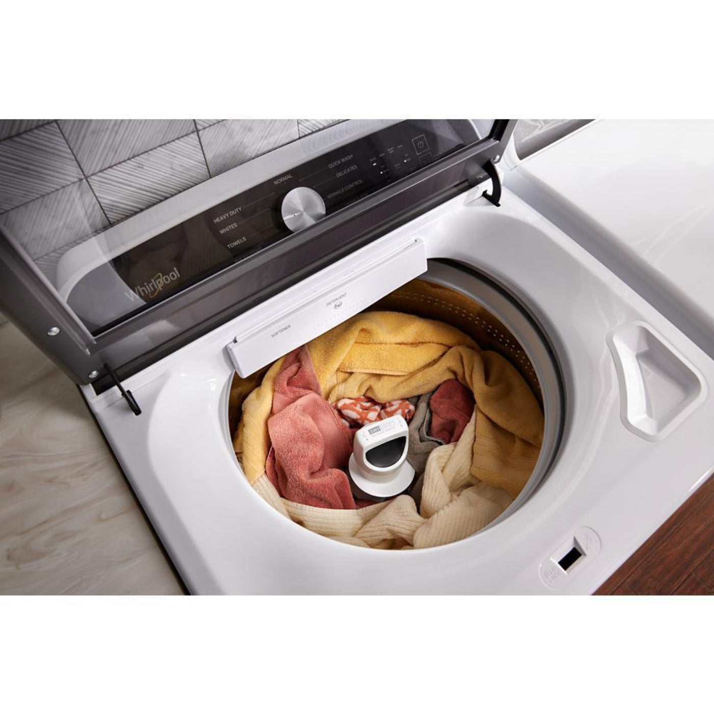 WHIRLPOOL WTW6157PB 5.2-5.3 Cu. Ft. Whirlpool® Top Load Washer with Removable Agitator - WTW6157PB-KT