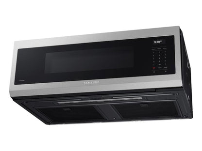 Samsung 30" 1.1 Cu. Ft. Smart Over-the-Range Microwave with Wi-Fi, Voice Control, and Superior Hood Performance in Stainless Steel - ME11A7710DS-KT