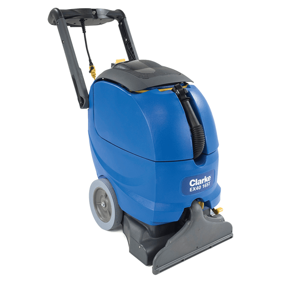 Clarke Ex40 16st & 18lx, Carpet Extractor, 9 or 12 Gallon, 16 or 18", Self Contained, Pull Back - CRK-56265504