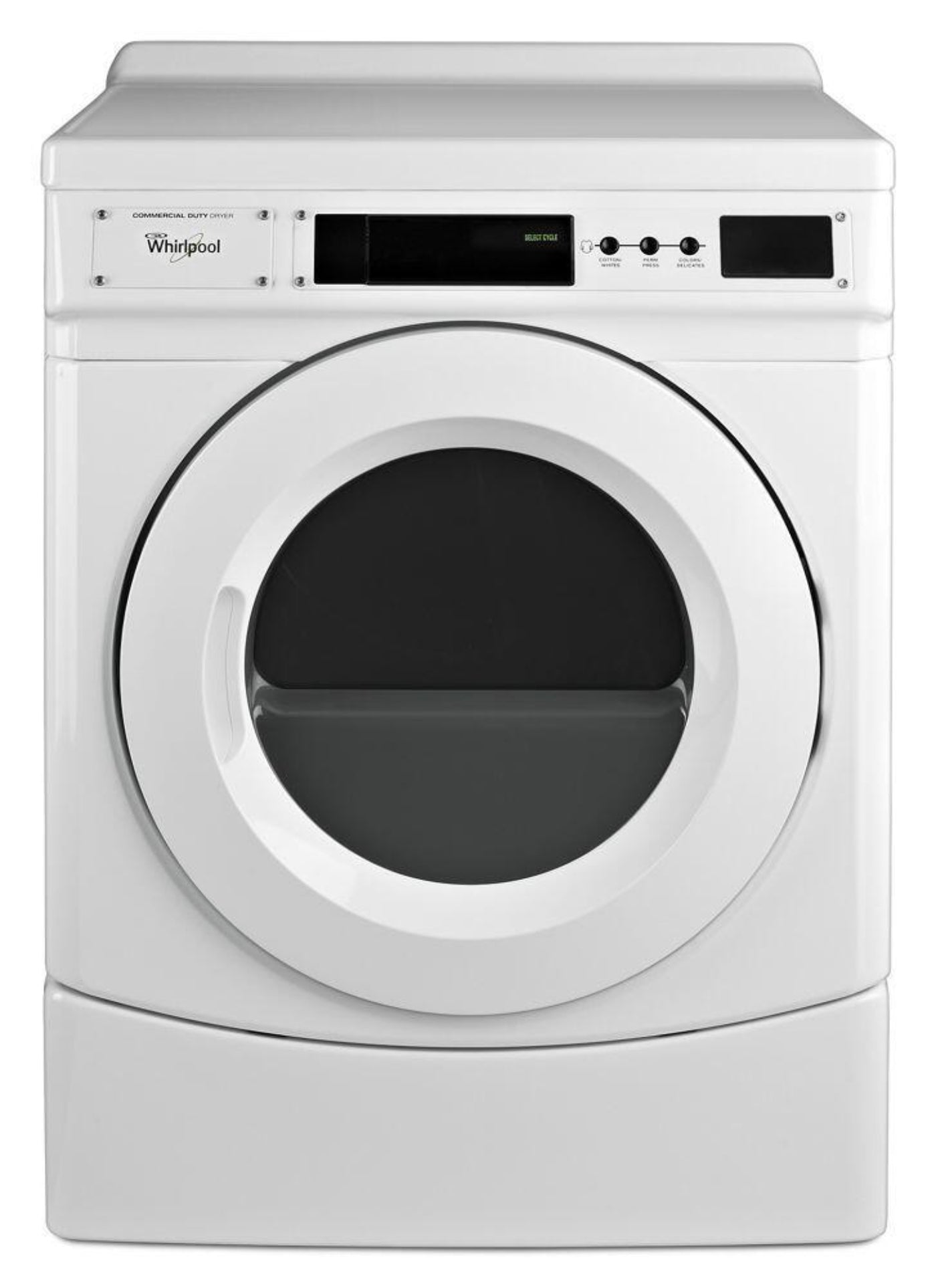 WHIRLPOOL CED9160GW 27" Commercial Electric Front-Load Dryer, Non-Vend White - CED9160GW-KT