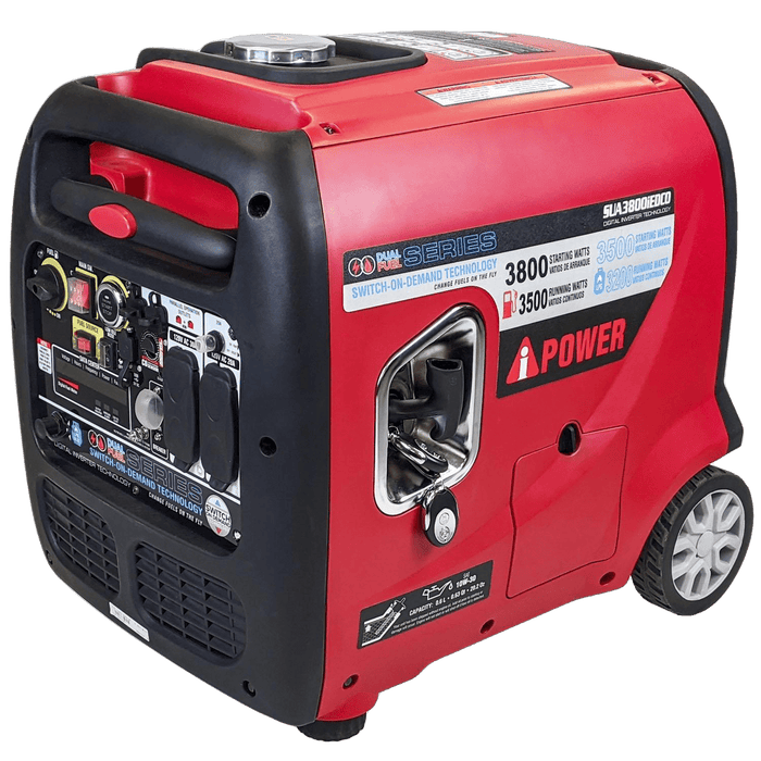 A-iPower SUA3800IED 3500W/3800W Dual Fuel Remote Start Inverter Generator New