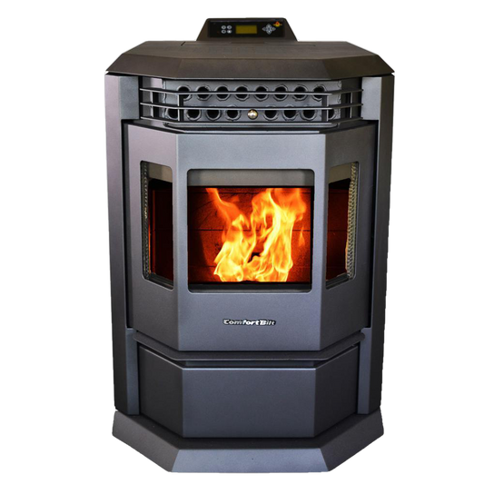 ComfortBilt HP22 2,800 sq. ft. EPA Pellet Stove with Auto Ignition 55 lb Hopper Capacity Black New - HP22