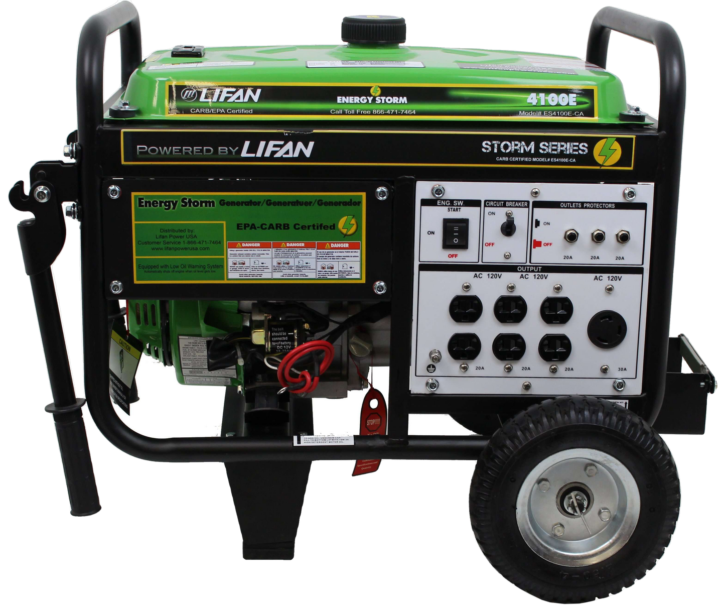 Lifan Energy Storm 3500W/4100W Generator Electric Start Manufacturer RFB - ES4100ER