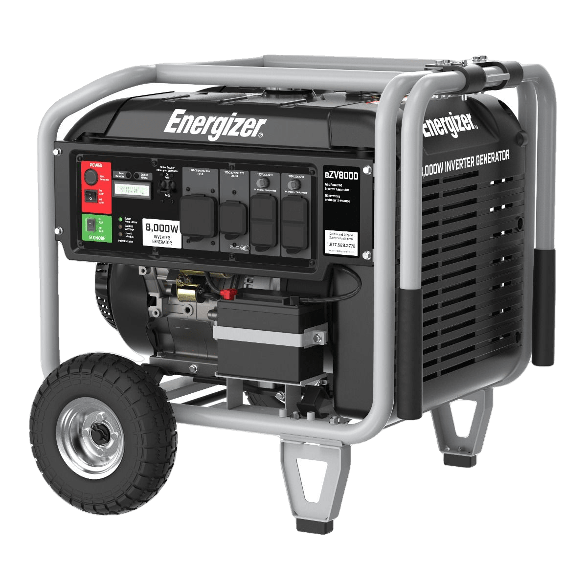 Energizer 6500W/8000W Gas Powered Electric Start Inverter Generator New eZV8000