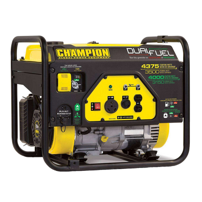 Champion 3500W/4375W Dual Fuel Gas Generator Manufacturer RFB - 100401R