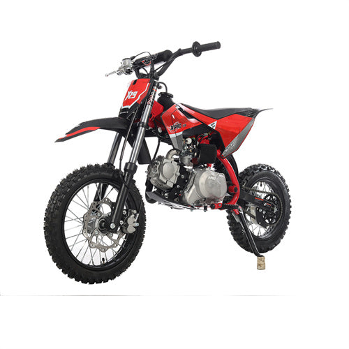 X-PRO 110cc K013 Dirt Bike with Automatic Transmission, Electric Start, Big 14"/12" Tires! Cradle Type Steel Tube Frame - DB-K013-Blue