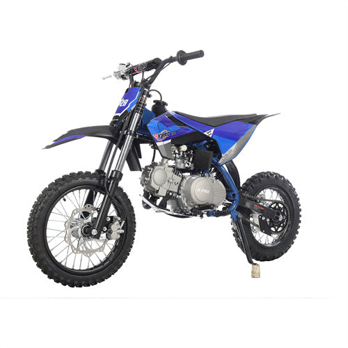 X-PRO X28 110cc Dirt Bike with Semi-Automatic Transmission, Kick Start, Big 14"/12" Tires! Cradle Type Steel Tube Frame - DB-K006-Black