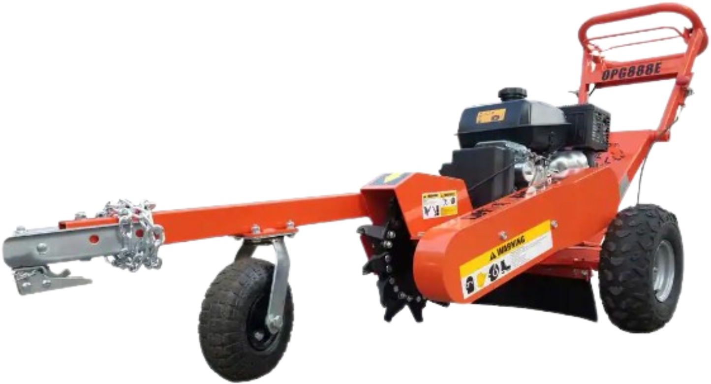 DK2 OPG888E 14 in. 14 HP CH440 Engine Electric Start Stump Grinder with Towbar New - OPG888E