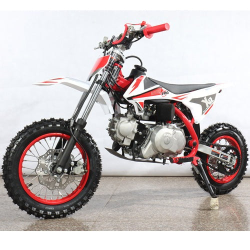 X-PRO X12 110cc Dirt Bike with Automatic Transmission, Electric Start, 12"/10" Wheels - DB-K004-Black