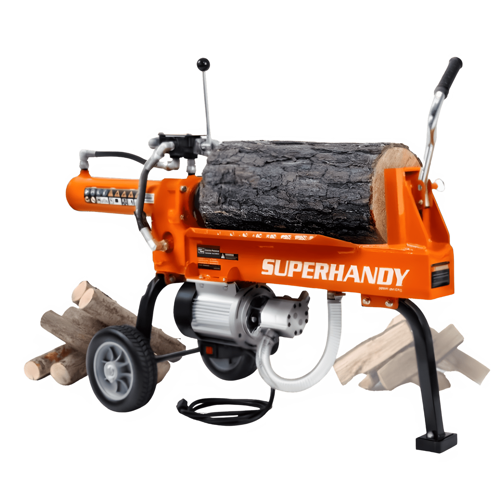 Super Handy 14 Ton 120V Portable Electric Log Splitter New - GUO084