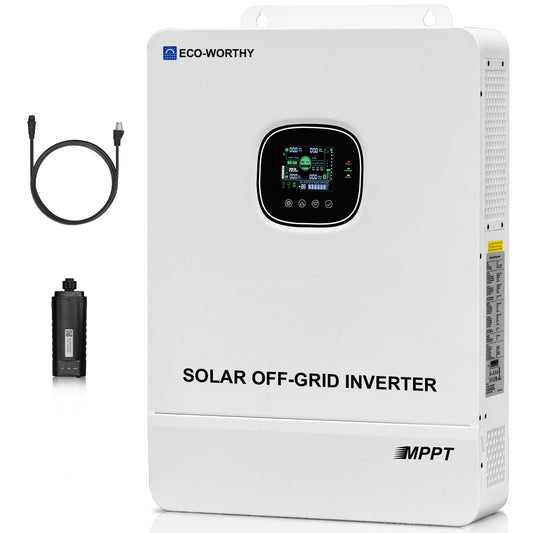 Eco-Worthy 10000W Solar Off-grid Split-phase AIO Inverter | 48Vdc to 120Vac/240Vac | 10000W@500V PV Input | UL 1741 - L03SR10KWYTJ-1