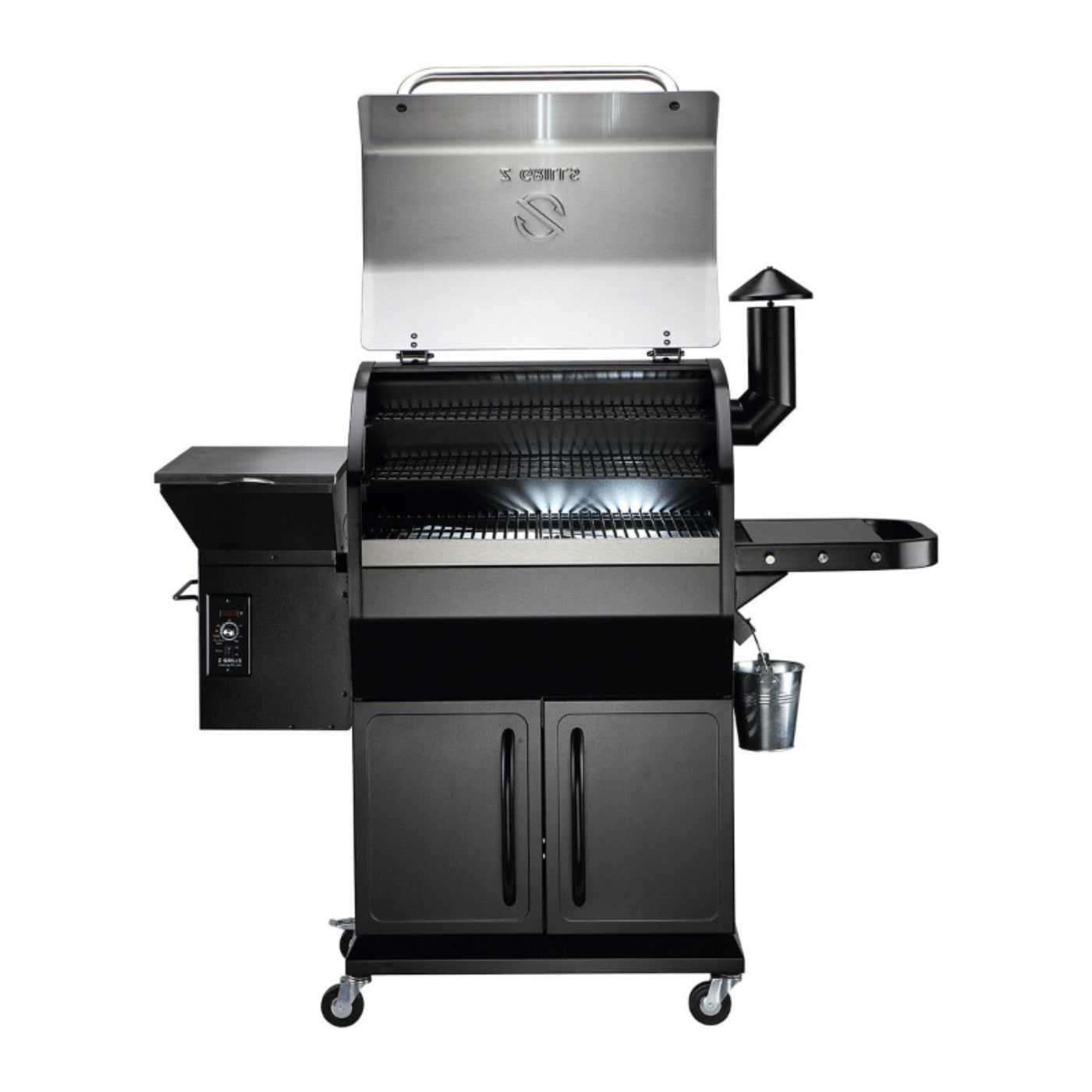 Z Grills 1000D3E Pellet Grill & Smoker with PID Controller 1000D3E - STAINLESS STEEL - ZPG-1000D3E