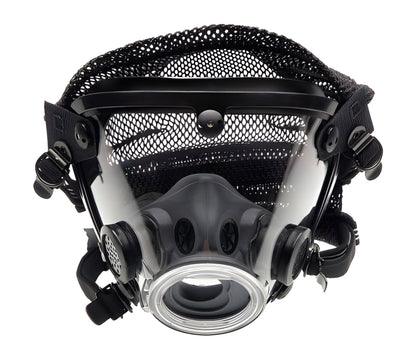 Grainger AV-2000 - Reusable Respirator Industrial Full Face Adjustable Head Strap Large Black - 35T206