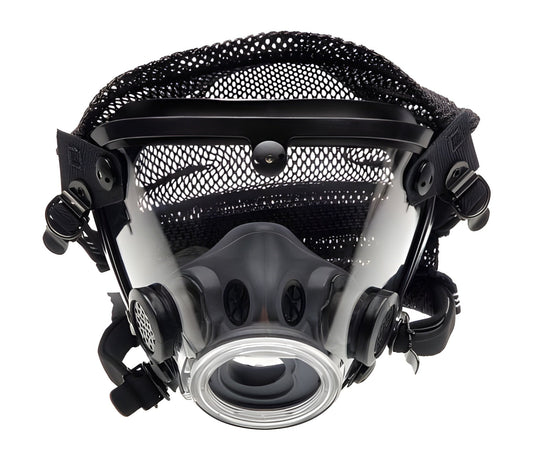 Grainger AV-2000 - Reusable Respirator Industrial Full Face Adjustable Head Strap Large Black - 35T206