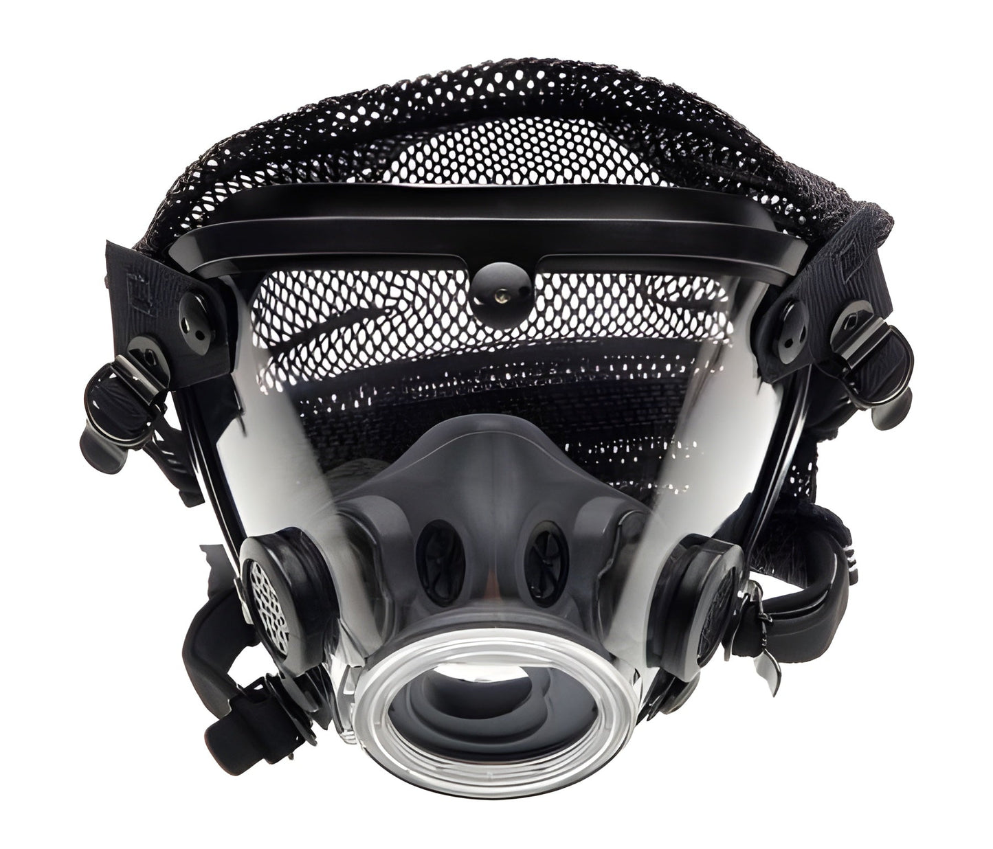 Grainger AV-2000 - Reusable Respirator Industrial Full Face Adjustable Head Strap Large Black - 35T206