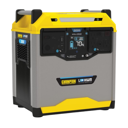 Champion 1600/3200 Watt Portable Lithium-Ion Battery Solar Generator New - 100593