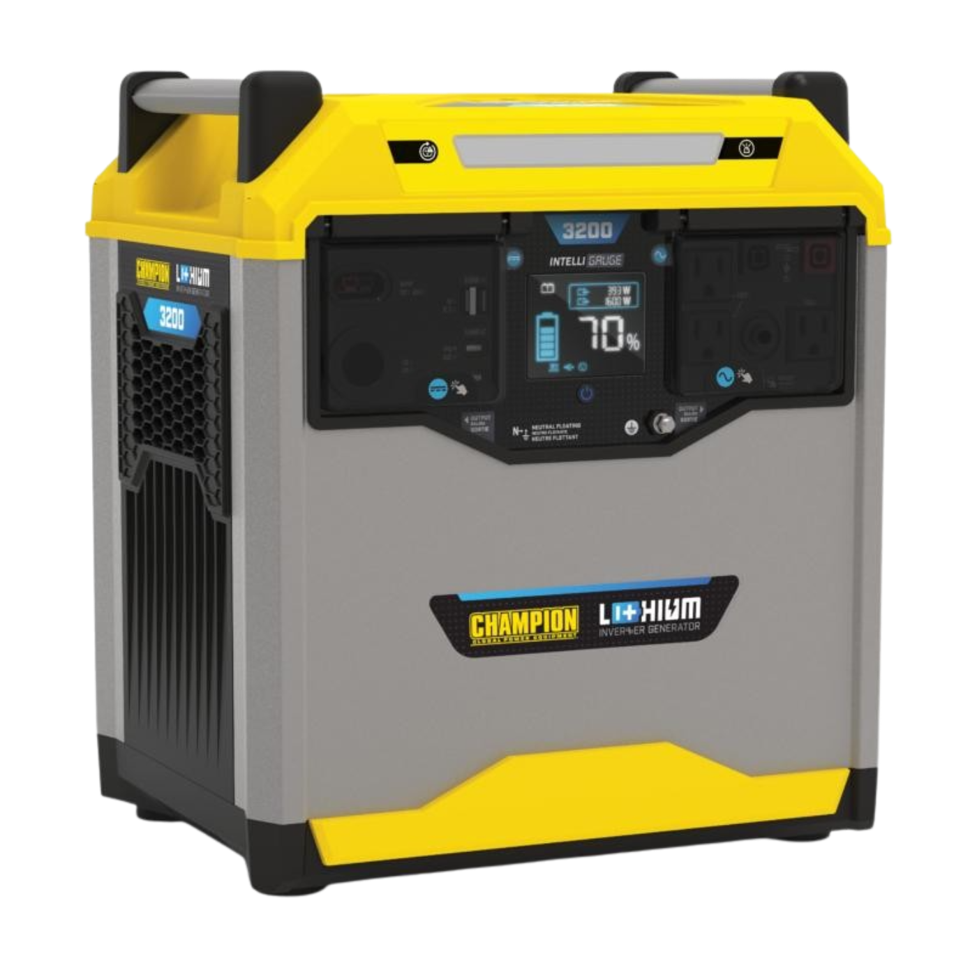 Champion 1600/3200 Watt Portable Lithium-Ion Battery Solar Generator New - 100593