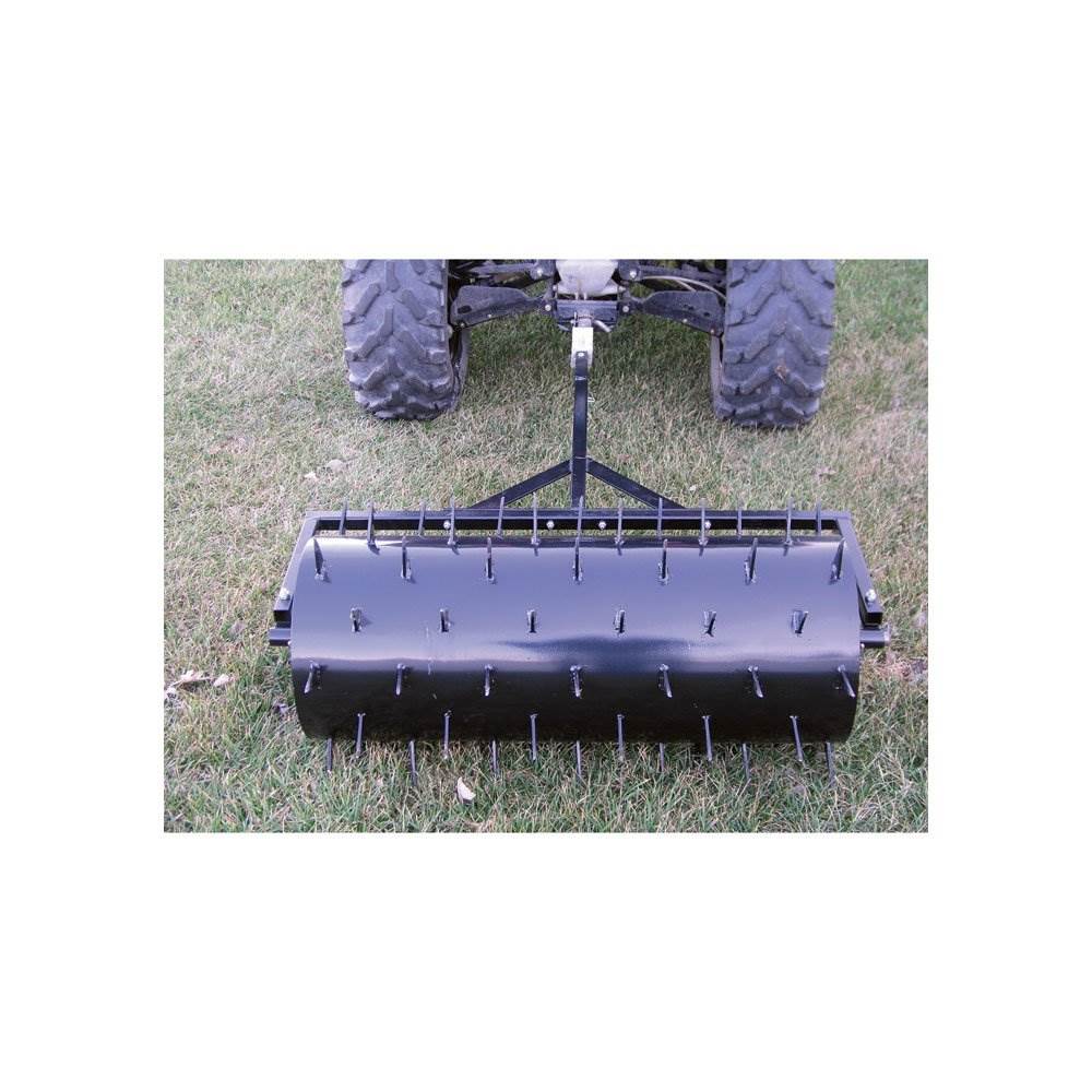 Yard Tuff Steel Spike Lawn Aerator Roller with 36-Inch Width, Black - 100711