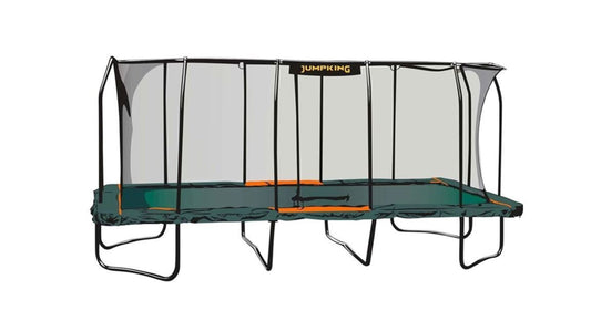 JumpKing Rectangular Trampoline 10’x18’ Pro Model  - JKRC1018HEC3V2