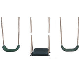 XDP Recreation Crestview Outdoor Swing Set w/ Slide, Glider, 3 Swings, & See Saw - 102127