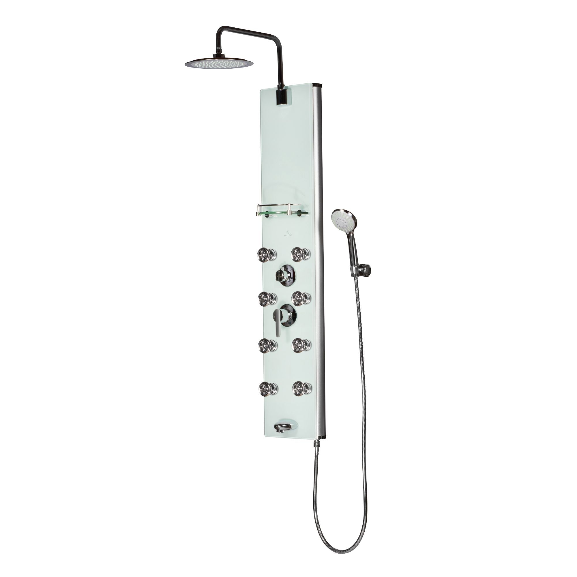 Pulse Showerspas Seafoam Glass Shower Panel - Lahaina Showerspa 1030