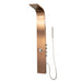 Pulse Showerspas Brushed Bronze Stainless Steel Shower Panel - Santa Cruz Showerspa - 1033