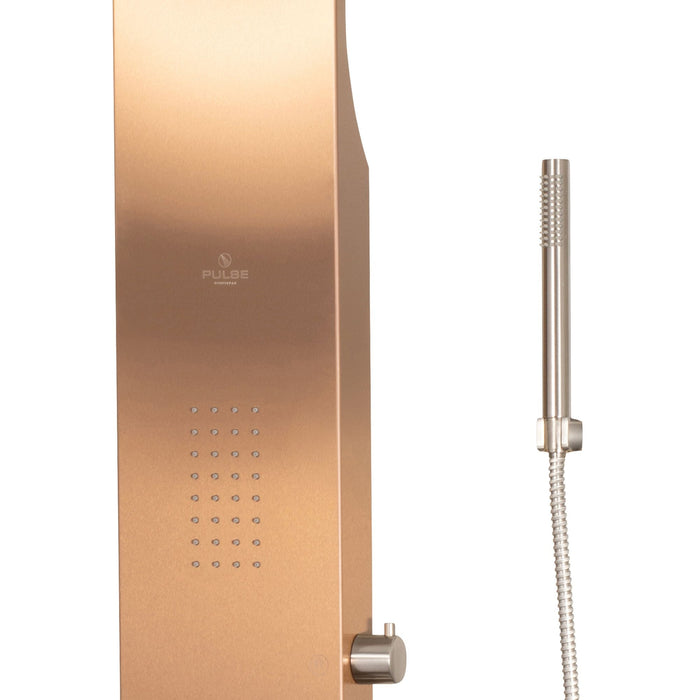 Pulse Showerspas Brushed Bronze Stainless Steel Shower Panel - Santa Cruz Showerspa - 1033