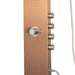 Pulse Showerspas Brushed Bronze Stainless Steel Shower Panel - Santa Cruz Showerspa - 1033