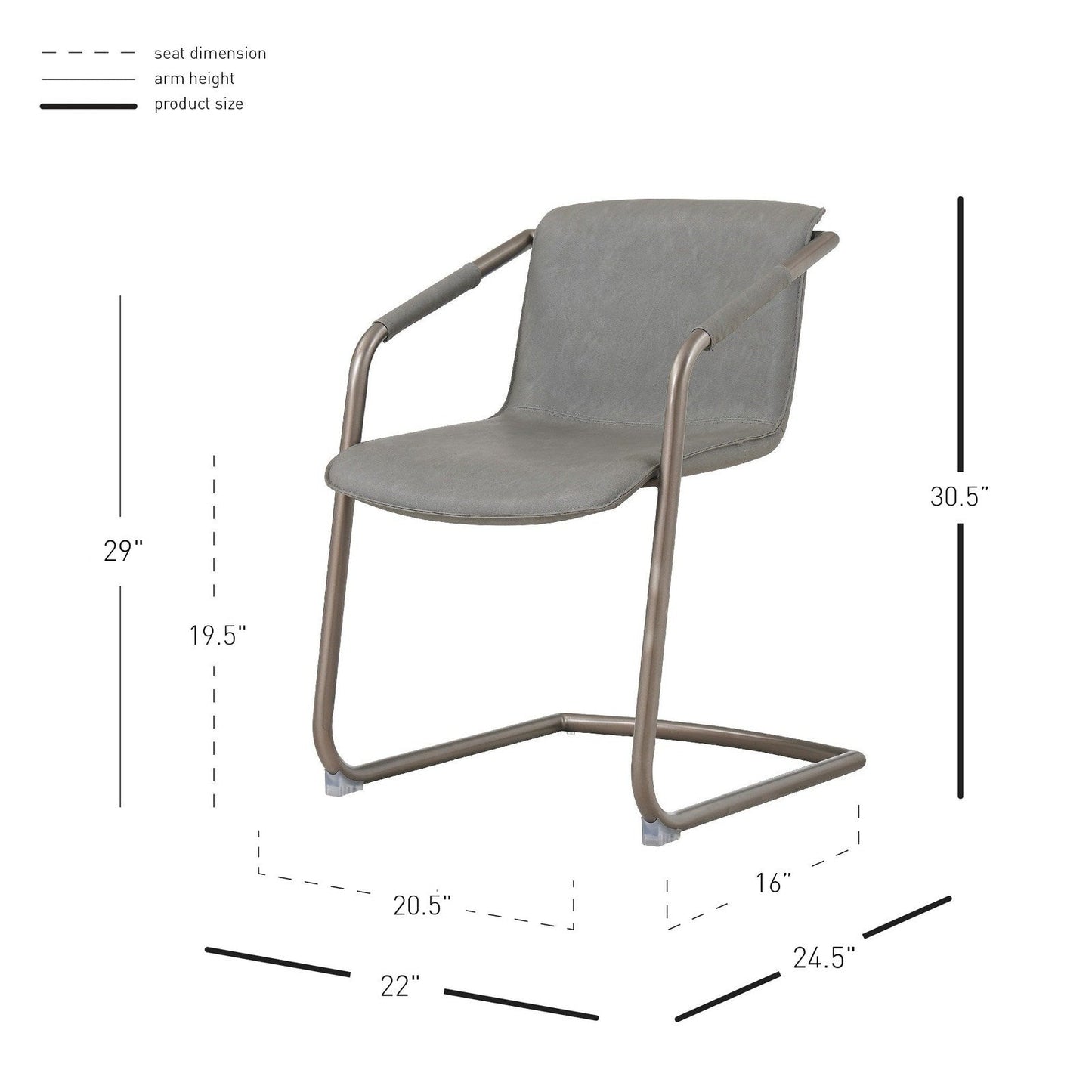 New Pacific Direct Indy PU Side Chair, (Set of 2) -  1060007-216