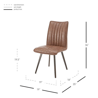 New Pacific Direct Reino PU Dining Side Chair, (Set of 2)  - 1060024-215