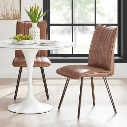 New Pacific Direct Reino PU Dining Side Chair, (Set of 2)  - 1060024-215